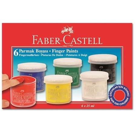 Faber-Castell 6'lı Parmak Boyası 15 ml.